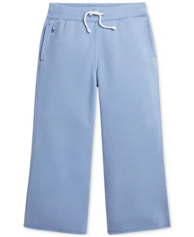 Polo Ralph Lauren Kids' Toddler & Little Girls Fleece Wide-leg Sweatpants In Blue