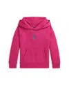 POLO RALPH LAUREN TODDLER AND LITTLE GIRLS FLORAL BIG PONY FLEECE HOODIE