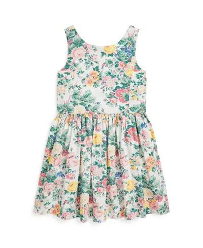 POLO RALPH LAUREN TODDLER AND LITTLE GIRLS FLORAL COTTON DRESS