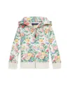 Polo Ralph Lauren Floral Loopback Fleece Full-zip Hoodie In Assorted