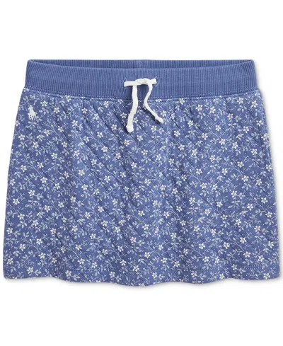 Polo Ralph Lauren Kids' Toddler & Little Girls Floral Quilted Double-knit Skirt In Blue
