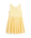 Polo Ralph Lauren Toddler And Little Girls Gingham Cotton Seersucker Dress In Yellow,white