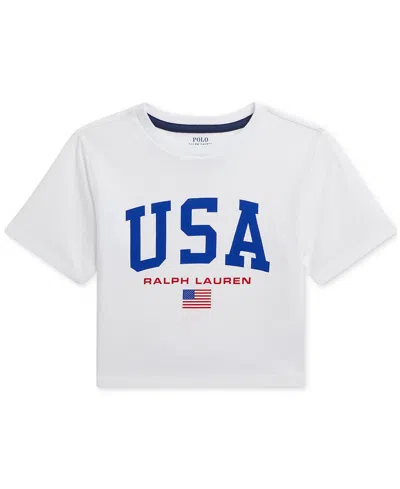 Polo Ralph Lauren Kids' Toddler & Little Girls Graphic T-shirt In White