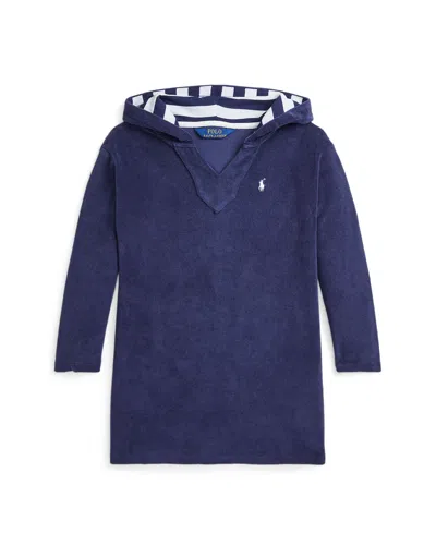 POLO RALPH LAUREN TODDLER AND LITTLE GIRLS HOODED TERRY COVER-UP