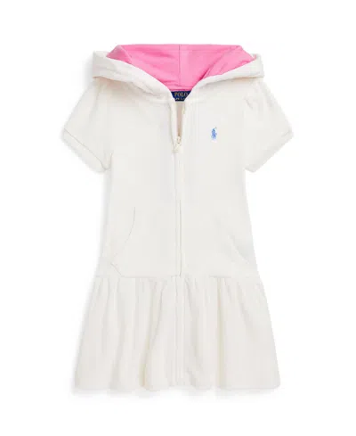 POLO RALPH LAUREN TODDLER AND LITTLE GIRLS HOODED TERRY COVER-UP