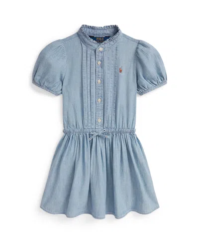 Polo Ralph Lauren Kids' Toddler And Little Girls Indigo Chambray Dress