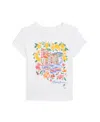 Polo Ralph Lauren Girls Portofino Print T-shirt In White