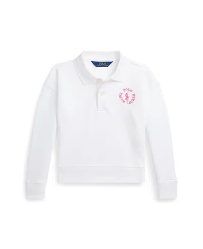 POLO RALPH LAUREN TODDLER AND LITTLE GIRLS LOGO FRENCH TERRY POLO SWEATSHIRT