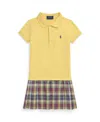 Polo Ralph Lauren Ralph Lauren Plaid-skirt Stretch Mesh Polo Dress