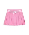 Polo Ralph Lauren Toddler And Little Girls Pleated Jersey Skort In Laguna Pink