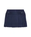 Polo Ralph Lauren Ralph Lauren Girls Ponte Roma Pleated Skirt In Rl Navy