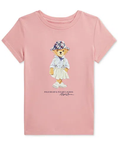 Polo Ralph Lauren Kids' Toddler & Little Girls Polo Bear Cotton Jersey Tee In Pink