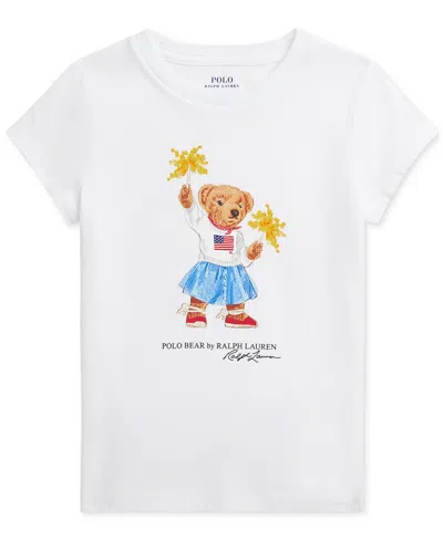 POLO RALPH LAUREN TODDLER & LITTLE GIRLS POLO BEAR COTTON JERSEY TEE