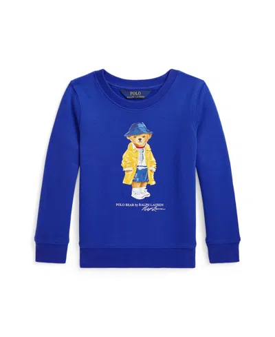 POLO RALPH LAUREN TODDLER AND LITTLE GIRLS POLO BEAR FLEECE SWEATSHIRT