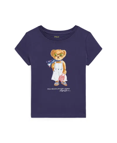 POLO RALPH LAUREN TODDLER AND LITTLE GIRLS POLO BEAR JERSEY T-SHIRT