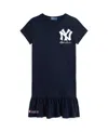 Polo Ralph Lauren Big Girls  Yankees Dress In Aviator Navy