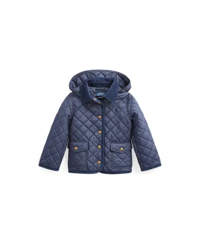 Polo Ralph Lauren Kids' Big Girls Quilted Water-repellent Barn Jacket In Newport Navy