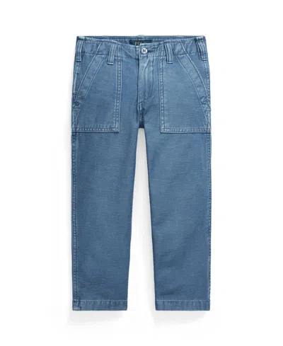 Polo Ralph Lauren Toddler And Little Girls Reverse-sateen Pants In Navy