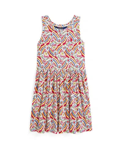 POLO RALPH LAUREN TODDLER AND LITTLE GIRLS RIVIERA-PRINT JERSEY DRESS