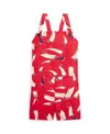 Polo Ralph Lauren Ralph Lauren Sailboat-print Cotton Canvas Romper In Art Deco Sails