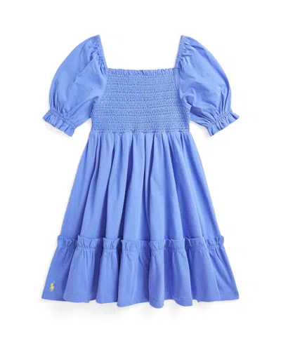 POLO RALPH LAUREN TODDLER AND LITTLE GIRLS SMOCKED JERSEY DRESS
