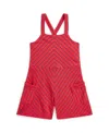 Polo Ralph Lauren Toddler And Little Girls Striped Jersey Romper In Starboard Red,boathouse Navy