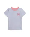 Polo Ralph Lauren Ralph Lauren Striped Logo Cotton Jersey Tee