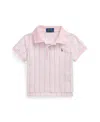 Polo Ralph Lauren Ralph Lauren Striped Oxford Mesh Boxy Polo Shirt