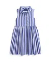 Polo Ralph Lauren Toddler And Little Girls Striped Poplin Shirtdress In Royal White