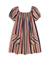 Polo Ralph Lauren Striped Smocked Cotton Dress In Multistripe