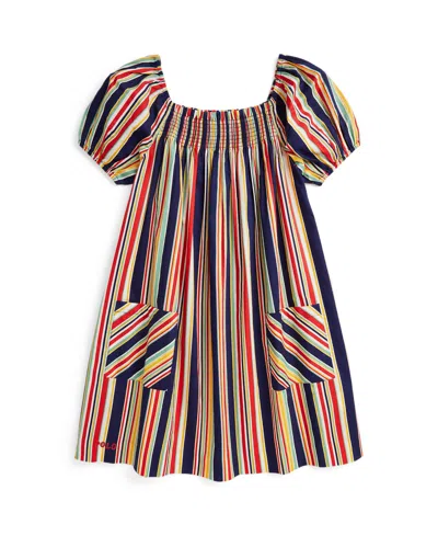 POLO RALPH LAUREN TODDLER AND LITTLE GIRLS STRIPED SMOCKED DRESS