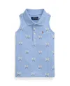 Polo Ralph Lauren Ralph Lauren Tennis-print Mesh Sleeveless Polo Shirt