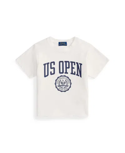 POLO RALPH LAUREN GIRLS 2T-6X US OPEN CREST COTTON JERSEY T-SHIRT