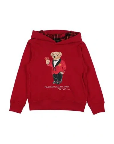 Polo Ralph Lauren Babies'  Toddler Boy Sweatshirt Red Size 5 Cotton, Polyester