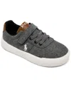 Polo Ralph Lauren Toddler Boys Frazier Stay-put Closure Casual Sneakers From Finish Line In Dark Gray,brown