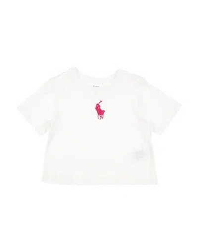 Polo Ralph Lauren Babies'  Toddler Girl T-shirt White Size 5 Cotton