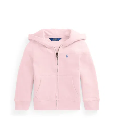 Polo Ralph Lauren Babies' Toddler Girls Fleece Full-zip Hoodie In Pink