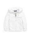 Polo Ralph Lauren Toddler Girls Fleece Full-zip Hoodie In White