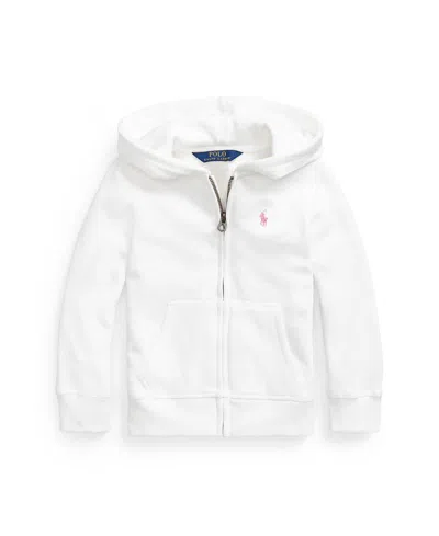 Polo Ralph Lauren Babies' Toddler Girls Fleece Full-zip Hoodie In White