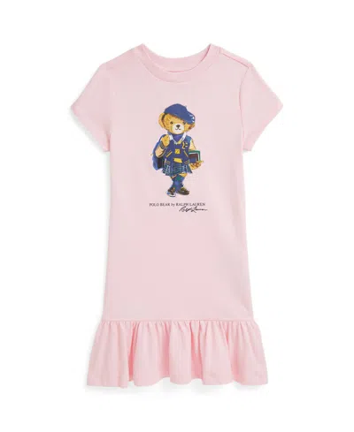 Polo Ralph Lauren Babies' Toddler Girls Polo Bear Cotton Jersey Dress In Pink