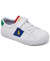 Polo Ralph Lauren Toddler Girls Ryley Fastening Strap Casual Sneakers From Finish Line