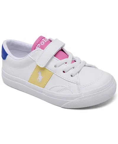 Polo Ralph Lauren Babies' Toddler Girls Ryley Fastening Strap Casual Sneakers From Finish Line In Multi