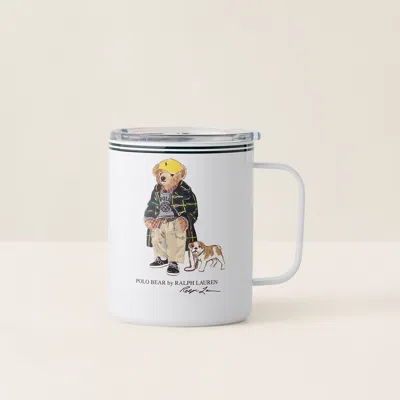 Polo Ralph Lauren Toggle Coat Polo Bear Outdoor Mug In White Multi