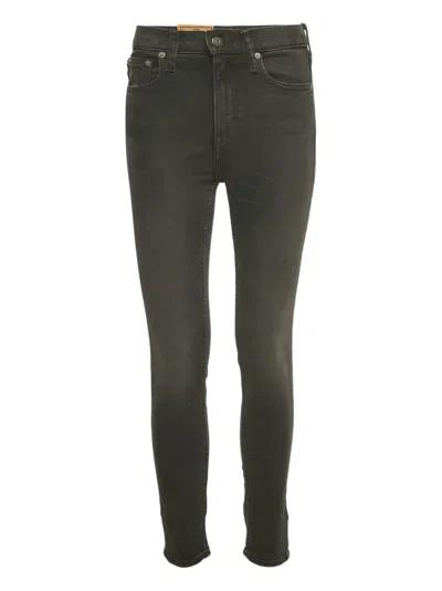 Pre-owned Polo Ralph Lauren Tompkins High-rise Skinny Jeans In Black