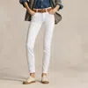 Polo Ralph Lauren Tompkins Mid-rise Super-slim Jean In White