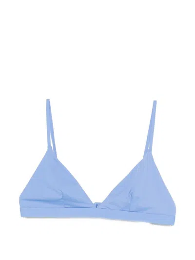 Polo Ralph Lauren Top Bikini A Triangolino Azzurro  In Blue