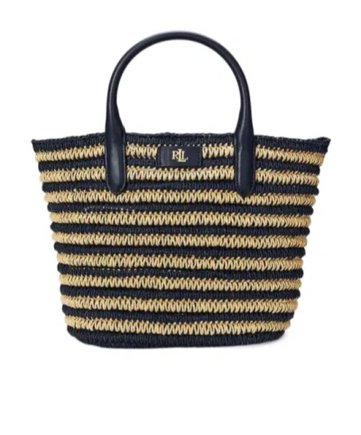 Polo Ralph Lauren Top Handle Tote Bag In Black