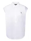 Polo Ralph Lauren Ss Lra St Short Sleeve Button Front Shirt In White