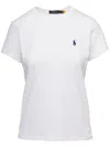 Polo Ralph Lauren Polo Pony Slim Cotton T-shirt In White