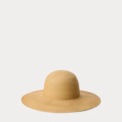 Polo Ralph Lauren Toquilla Straw Sunhat In Dark Natural